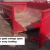 Photo of red 10 yard dumpster for rental